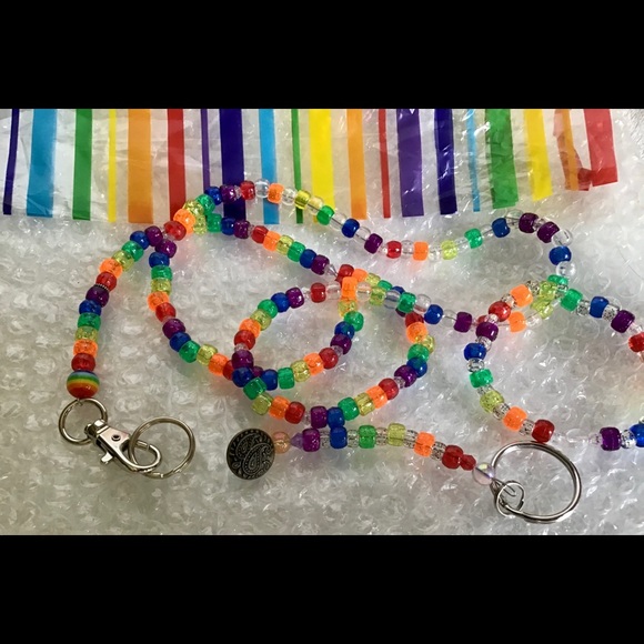 🌈PRIDE🌈unisex lanyard, bracelet, keychain 🌈 - Picture 8 of 14